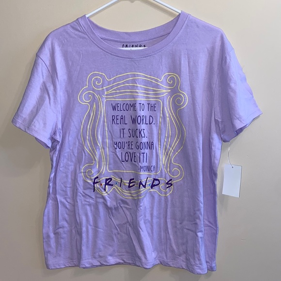 FRIENDS Tops - SOLD NWT Friends Purple Graphic Tee T Shirt